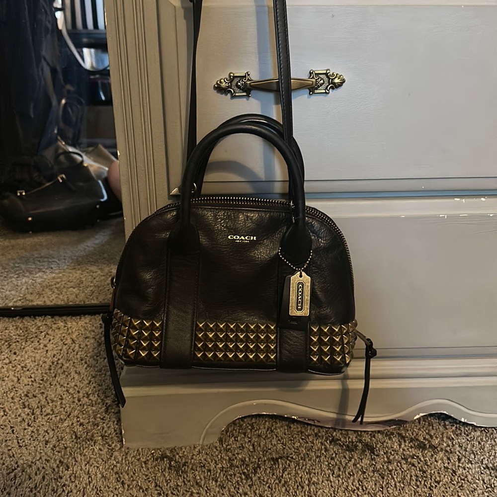 Coach studded cross body bag